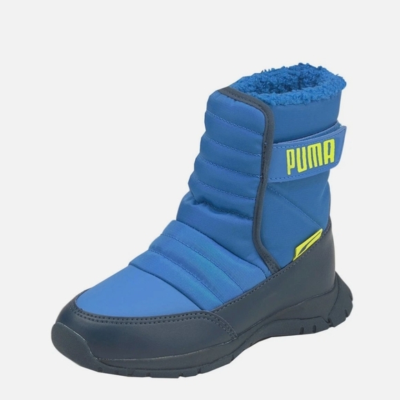 PUMA Nieve Snow Blue Casual Winter Snow Boots - Picture 2 of 6